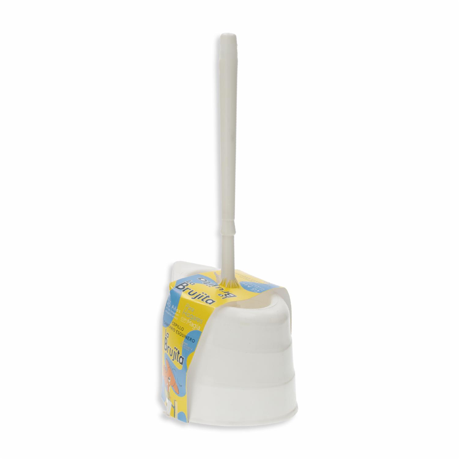 Cepillo Para Sanitario Con Base Esquinero LA BRUJITA 36 Cm