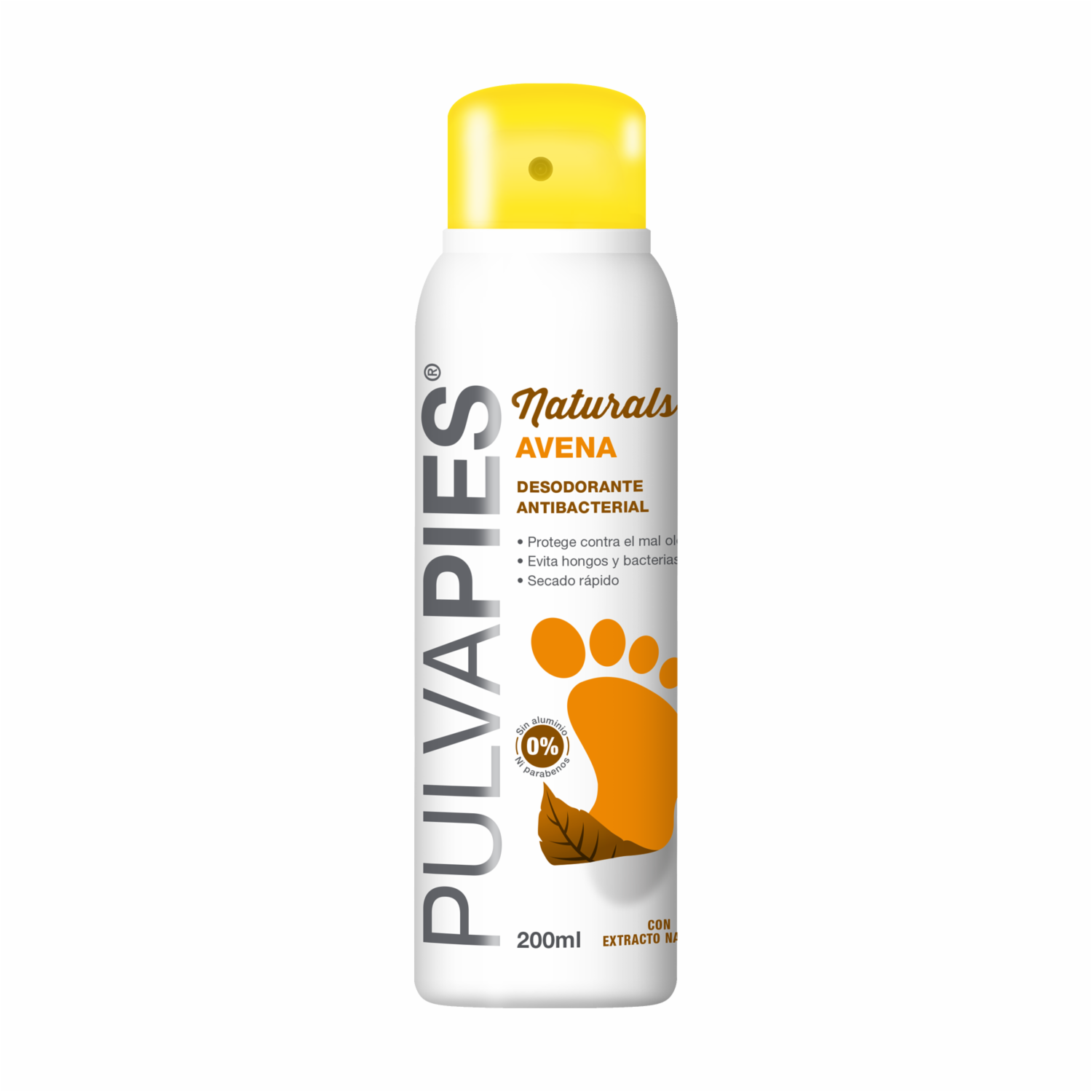 Desodorante Para Pies Aerosol Naturals Avena PULVAPIES 200 Ml