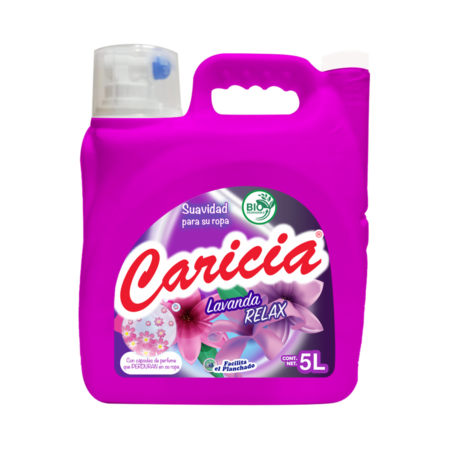 Suavizante De Ropa Aroma Lavanda Relax CARICIA 5 Litros