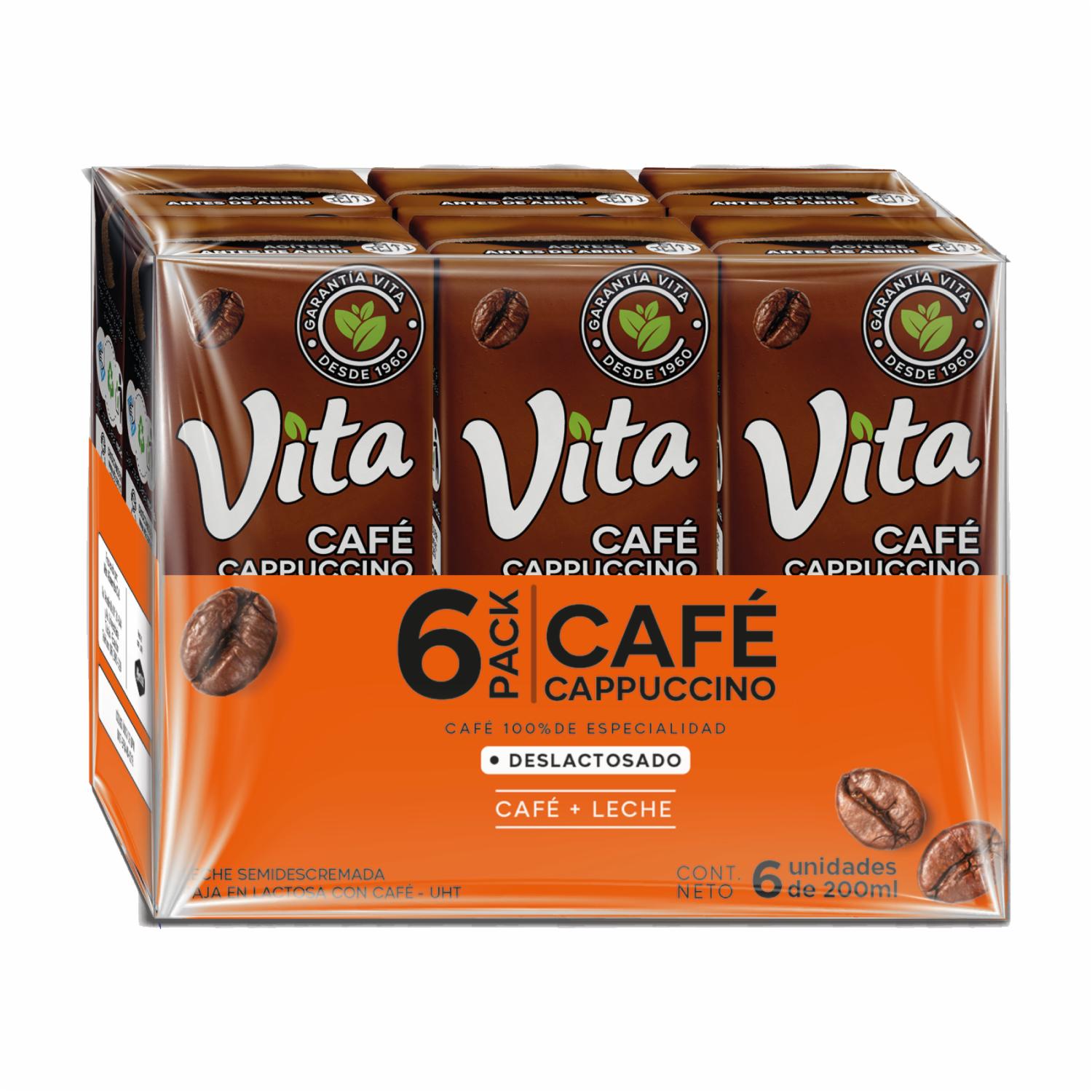 Bebida De Café Cappuccino Deslactosado VITA 1200 G