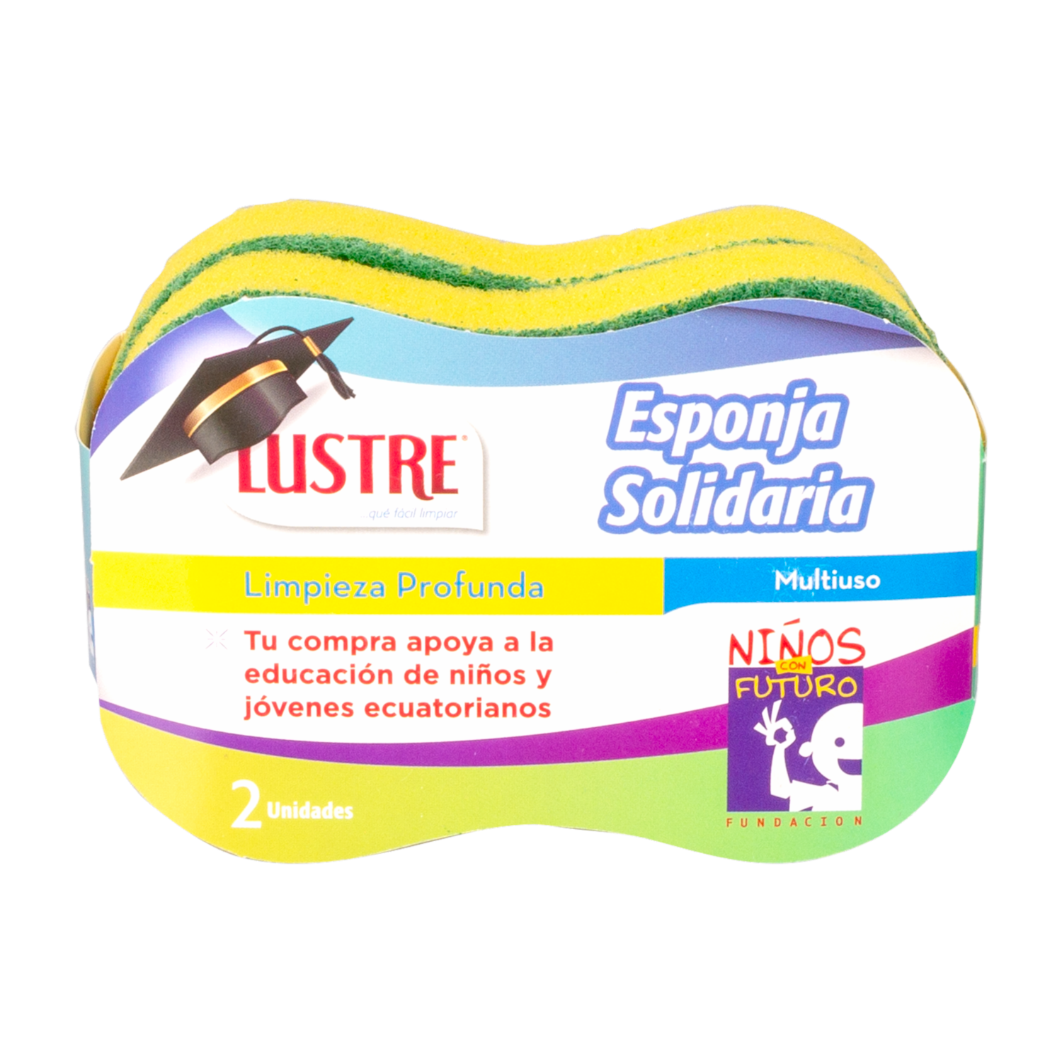 Esponja Solidaria Niños Con Futuro LUSTRE X 2 Uds