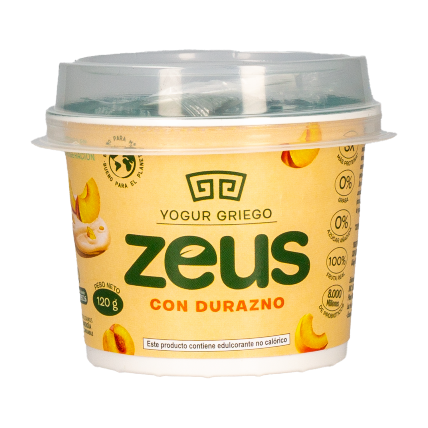 Yogurt Griego Durazno ZEUS 120 G