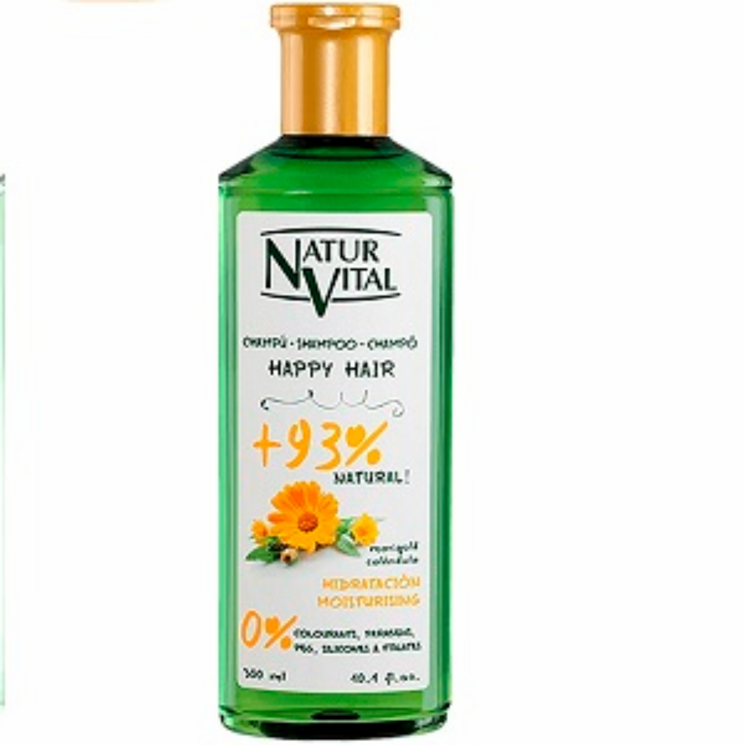 Shampoo De Cabello Vital Happy Hair Hidratación NATUR VITAL 300 Ml