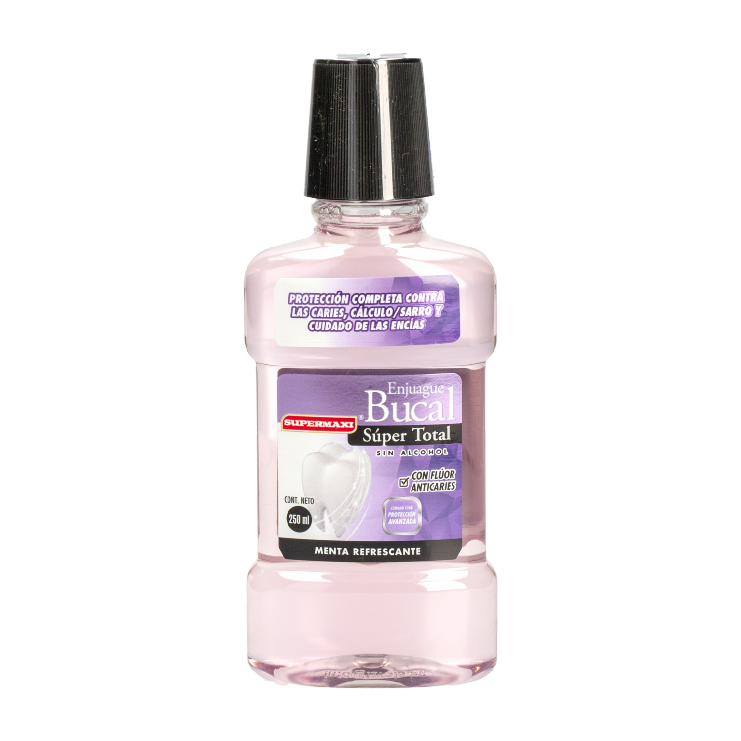 Enjuague  Bucal Super  Total Sin Alcohol SUPERMAXI 250 ML