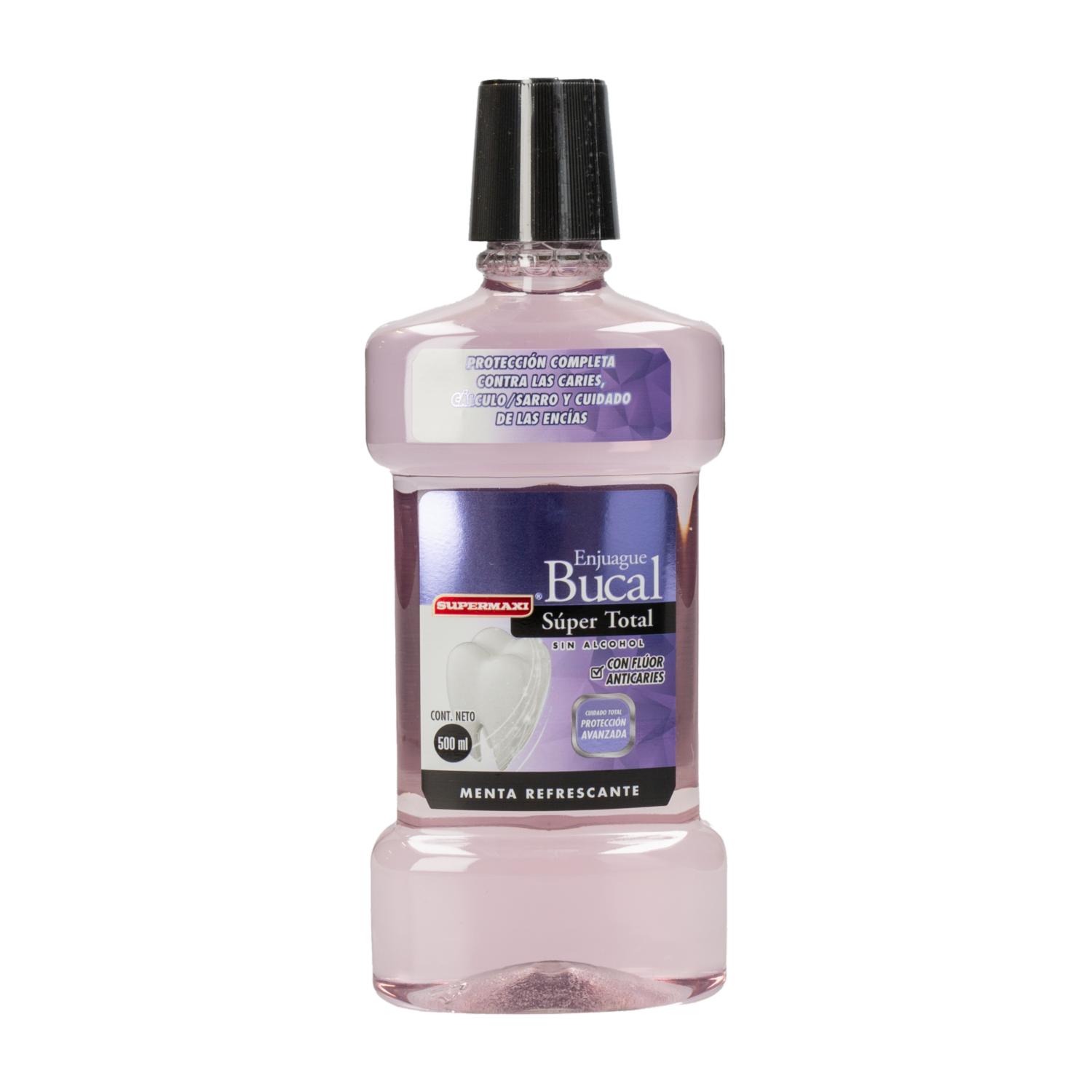 Enjuague  Bucal Super Total Sin Alcohol SUPERMAXI 500 ML