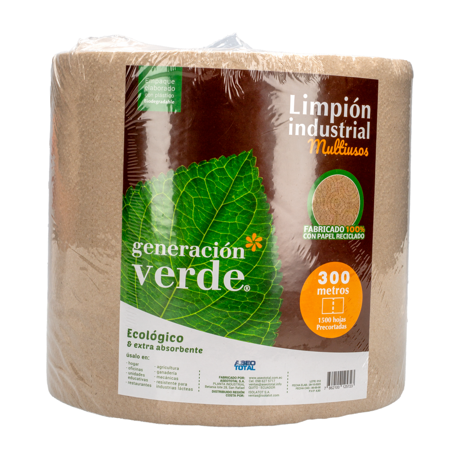 Toalla De Cocina Kraft GENERACIÓN VERDE 300 M