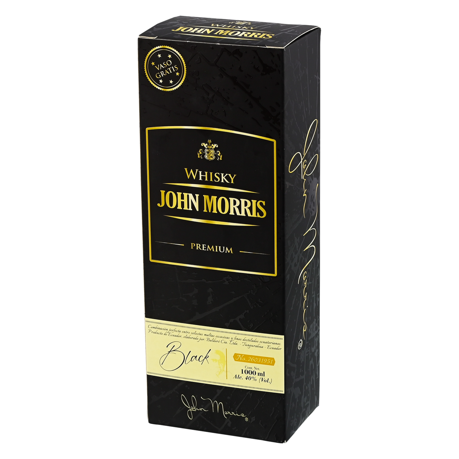 Whisky Black JOHN MORRIS 1000 Ml
