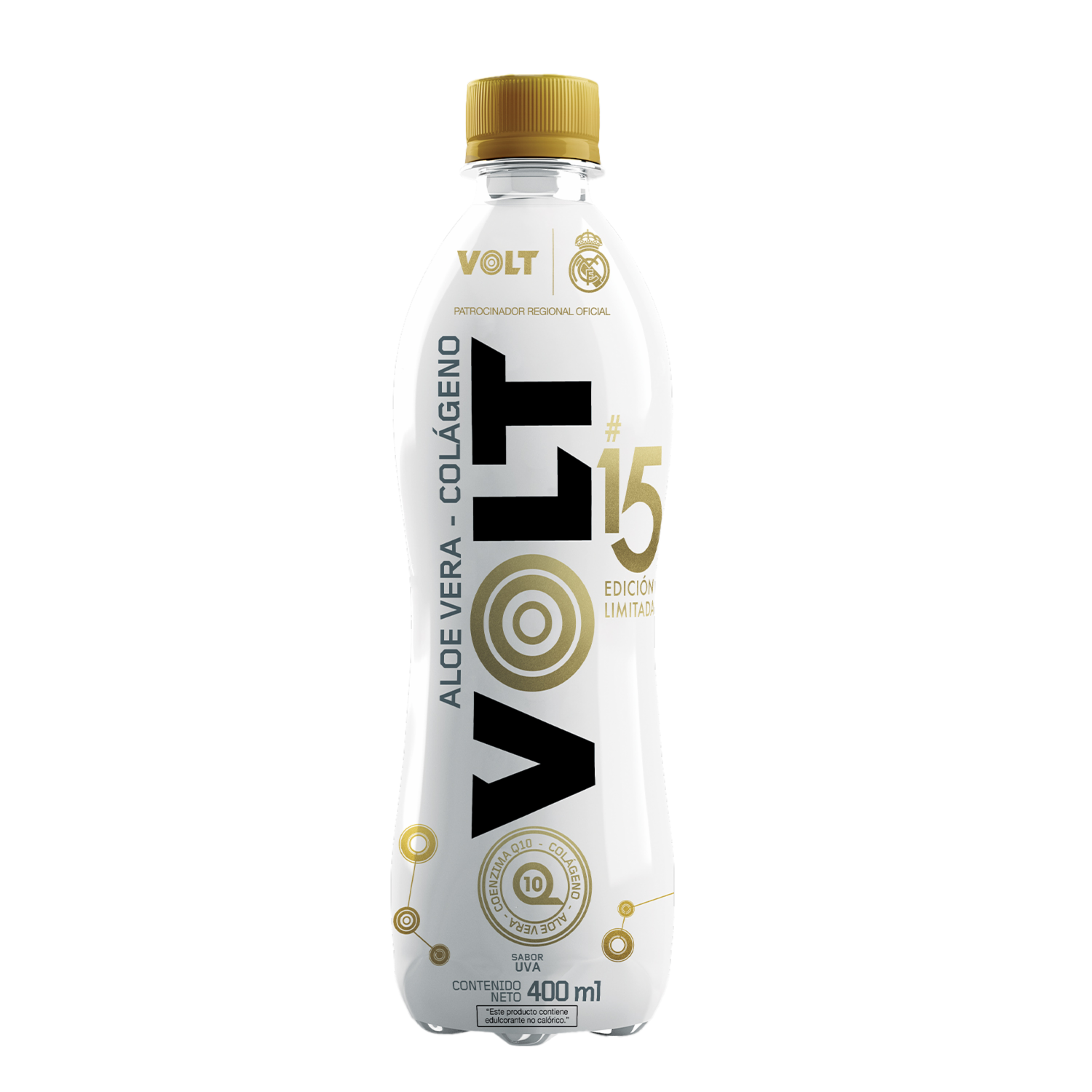 Bebida Energizante Aloe Vera + Colágeno + Q10 Sabor Uva VOLT 400 Ml