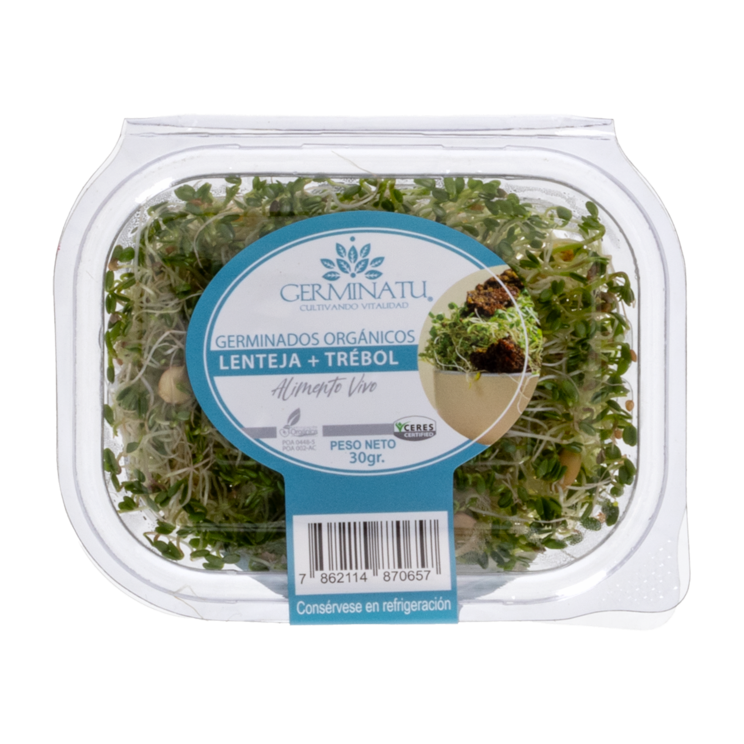 Lenteja + Trébol Orgánico GERMINATU 30 G