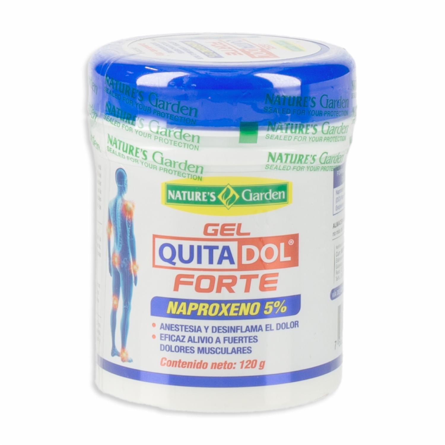 Analgésico En Gel Quitadol Forte NATURE´S GARDEN 120 G