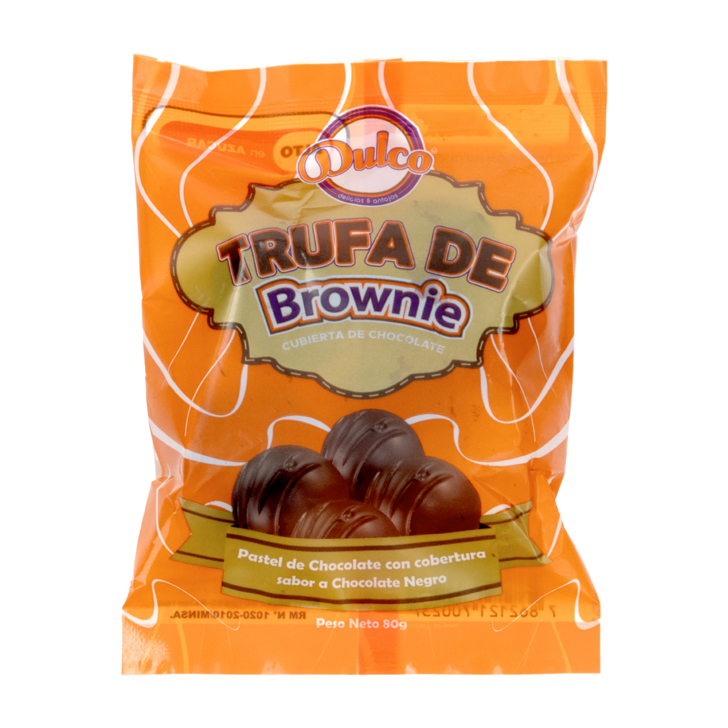 Trufas De Brownie Con Chocolate DULCO 80 G