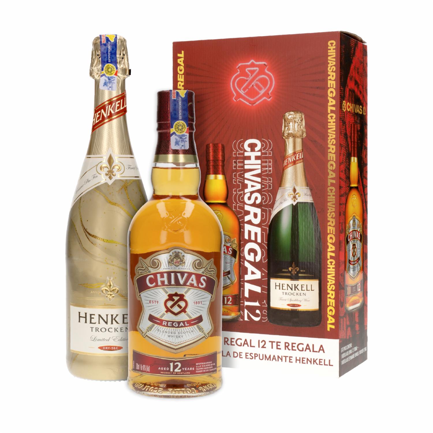 Whisky + Espumante Henkell Trocken CHIVAS REGAL Pack 2 X 750 Ml