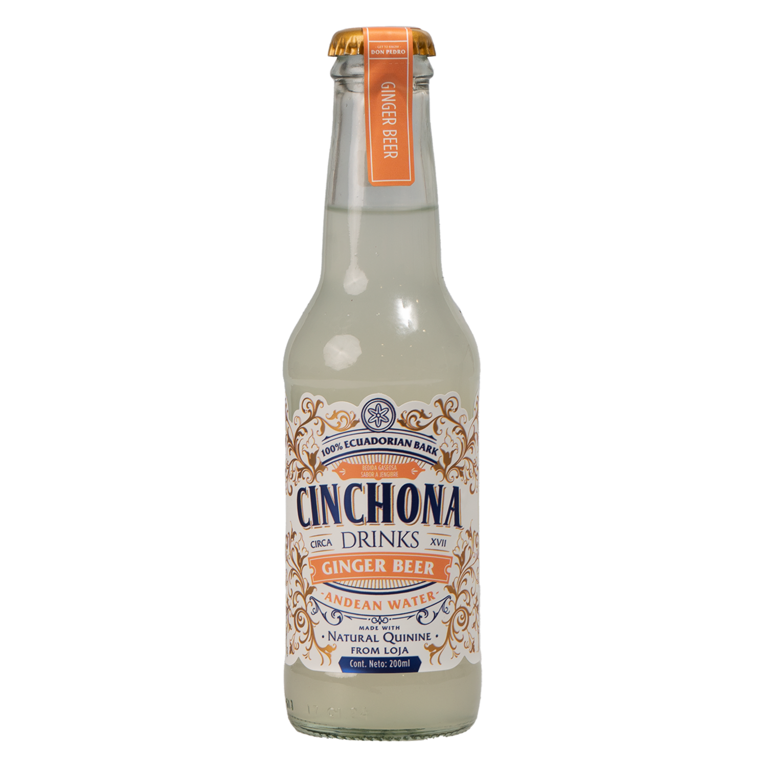 Bebida Gaseosa Natural Quinine From Loja Ginger Beer CINCHONA 200 Ml