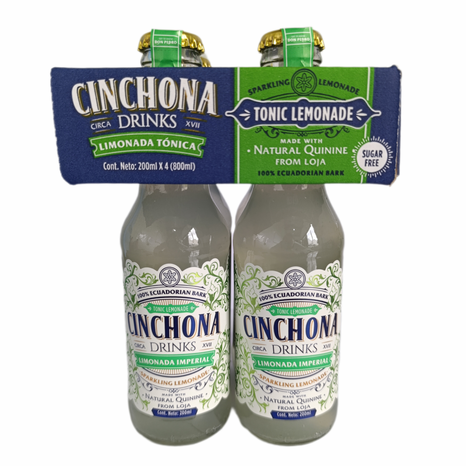 Limonada Tónica Imperial Natural Quinine From Loja CINCHONA 4 X 200 Ml
