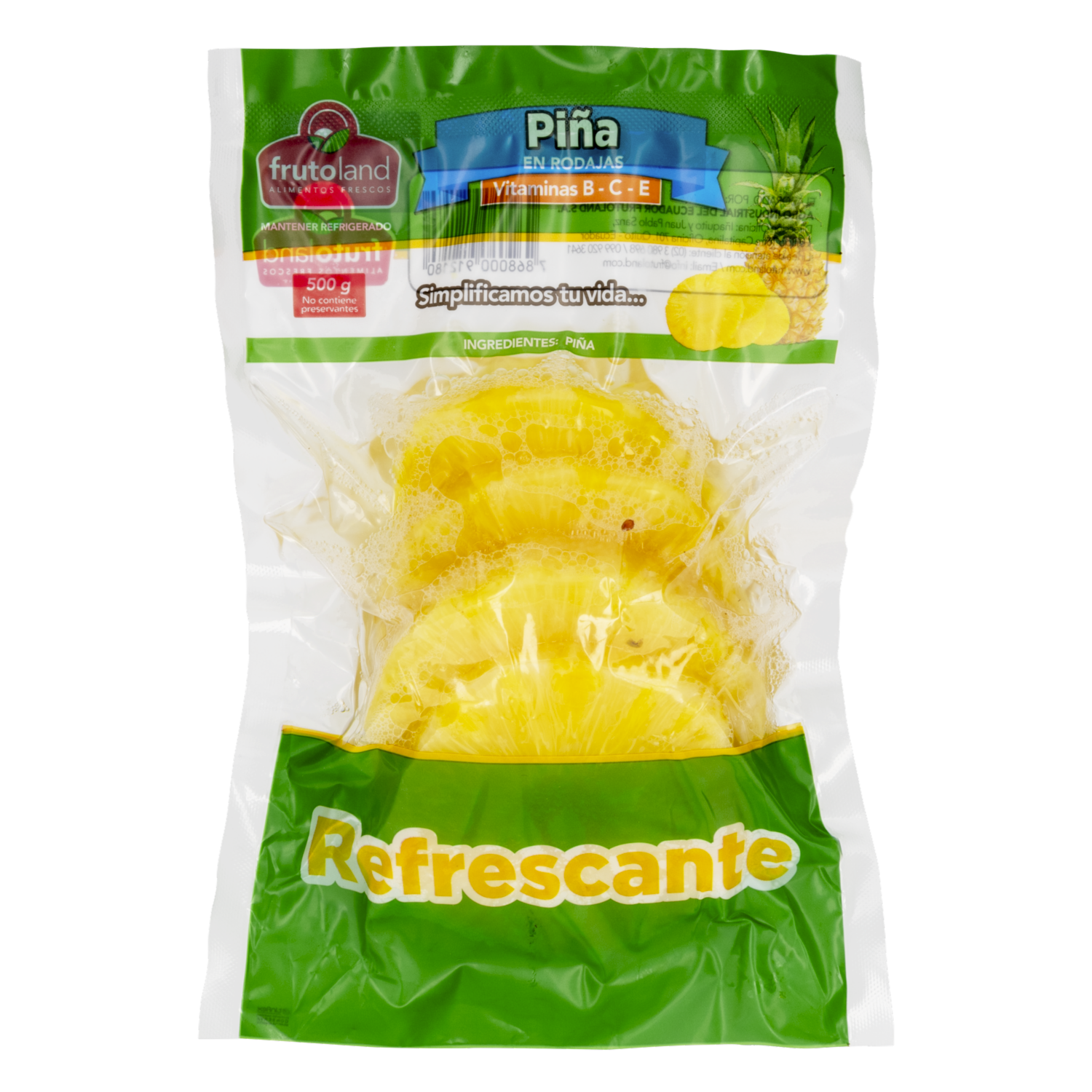 Piña Cortada FRUTOLAND 500 G