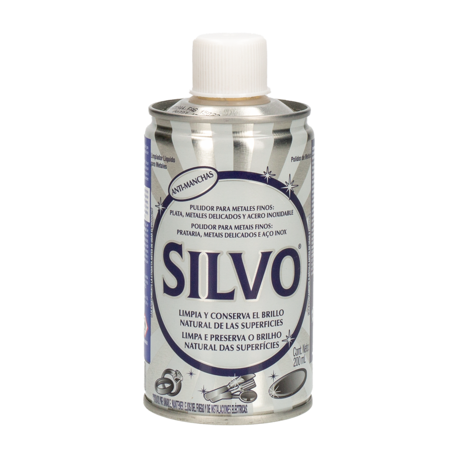 Limpiador Líquido Para Metales SILVO 200 Ml