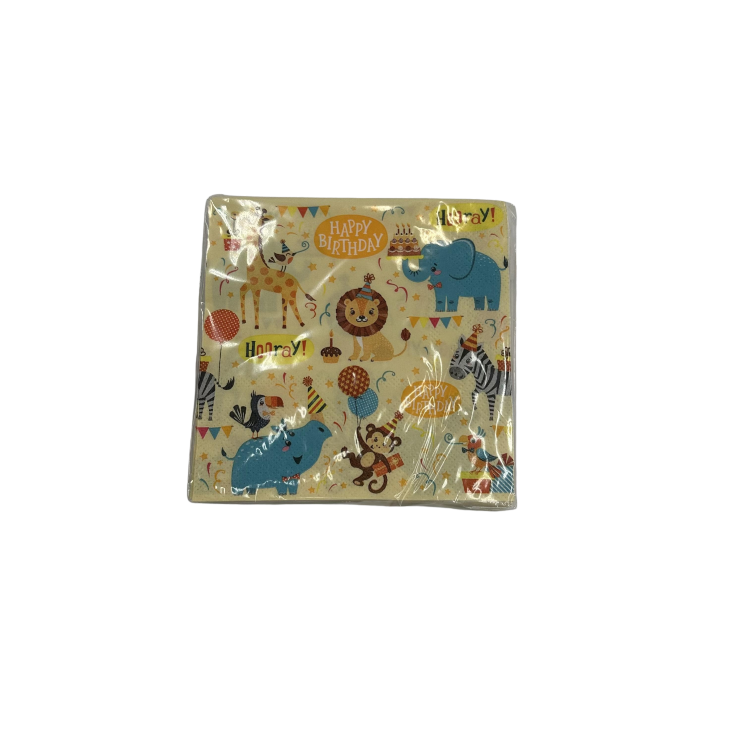 Servilleta Safari Amarilla DFHO 25 x 25 cm