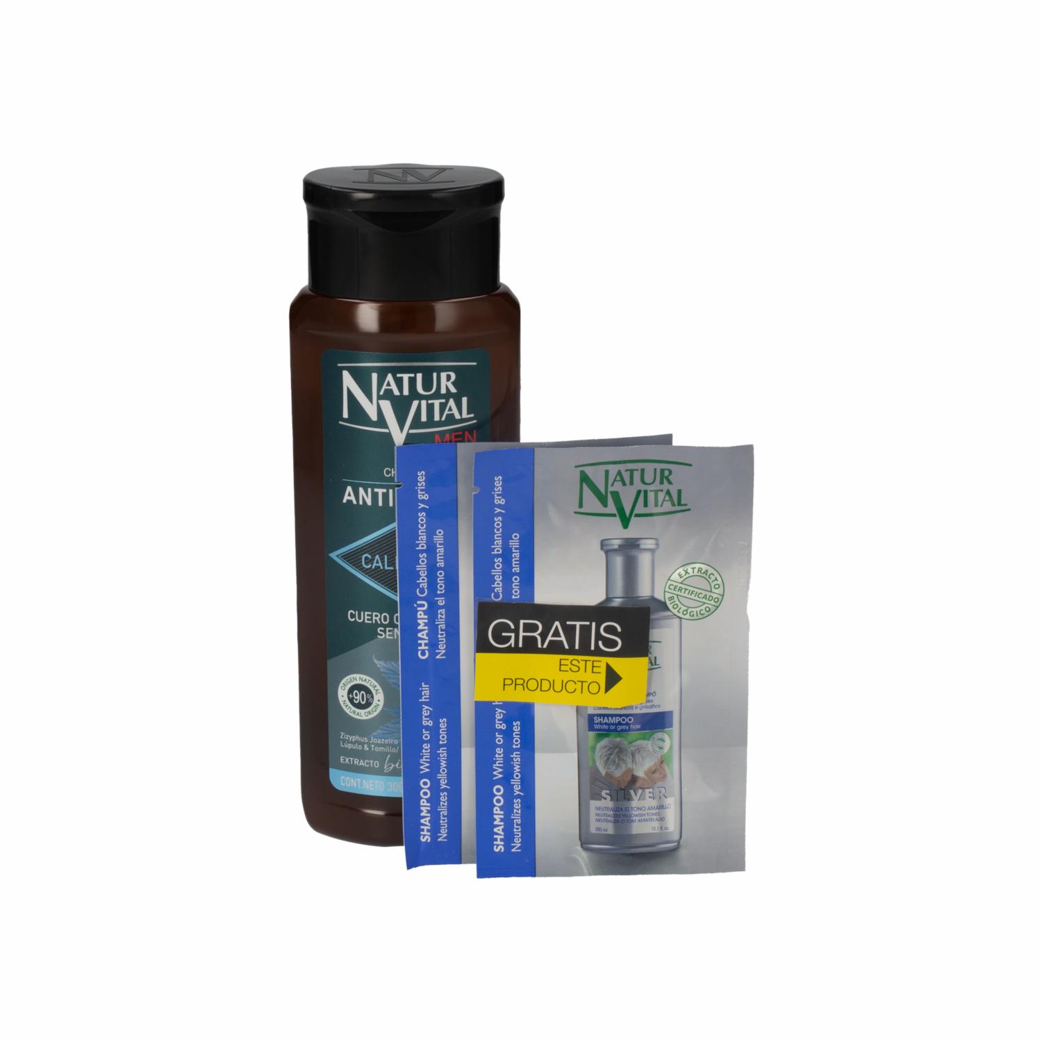 Shampoo De Cabello Anticaspa Cabello Normal NATUR VITAL 300 Ml