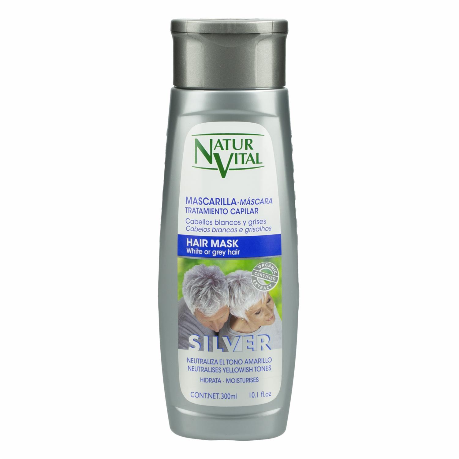 Shampoo De Cabello Silver Cabello Blanco NATUR VITAL 300 Ml