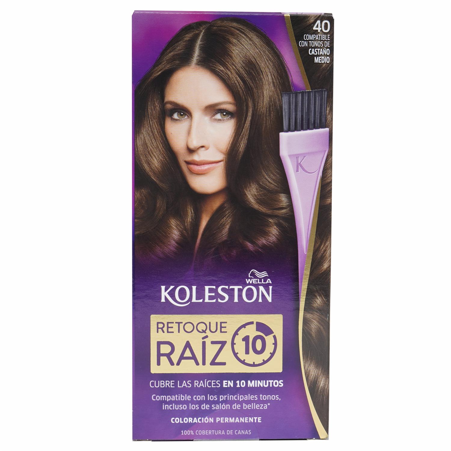 Tinte De Cabello Capilar Rtu N° 40 Castaño Mediano KOLESTON Unidad