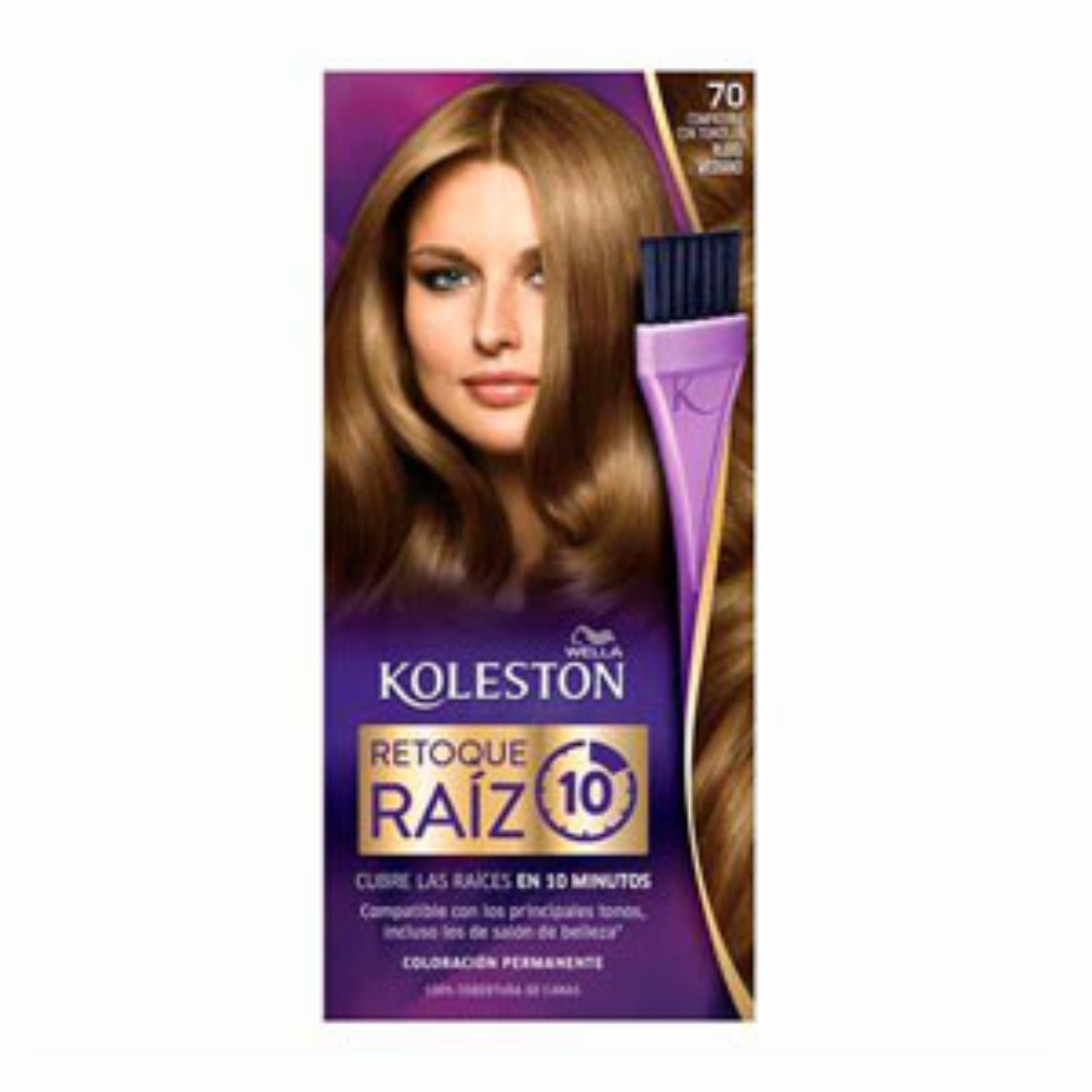 Tinte De Cabello Capilar Rtu No 70 Rubio Mediano KOLESTON Unidad