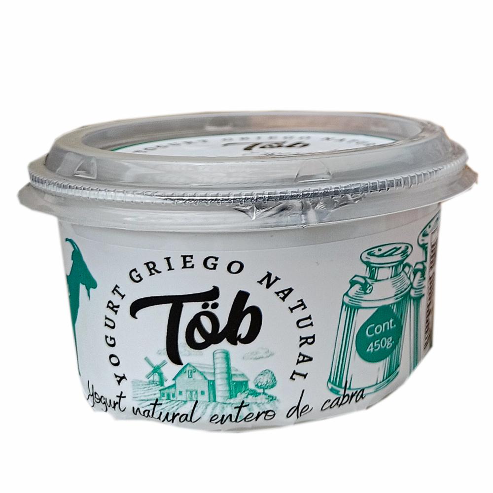 Yogurt Griego Natural De Leche Entera De Cabra TÖB 450 G