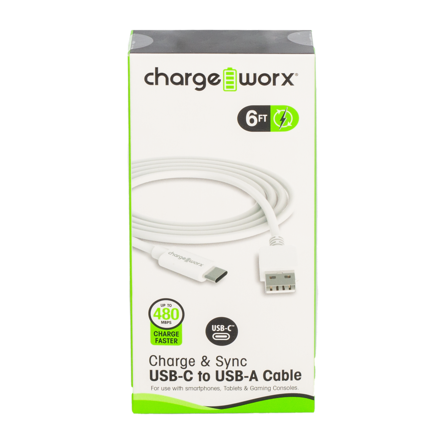 Cable Usb-c A Usb-a Whiblanco CHARGE WORX Unidad