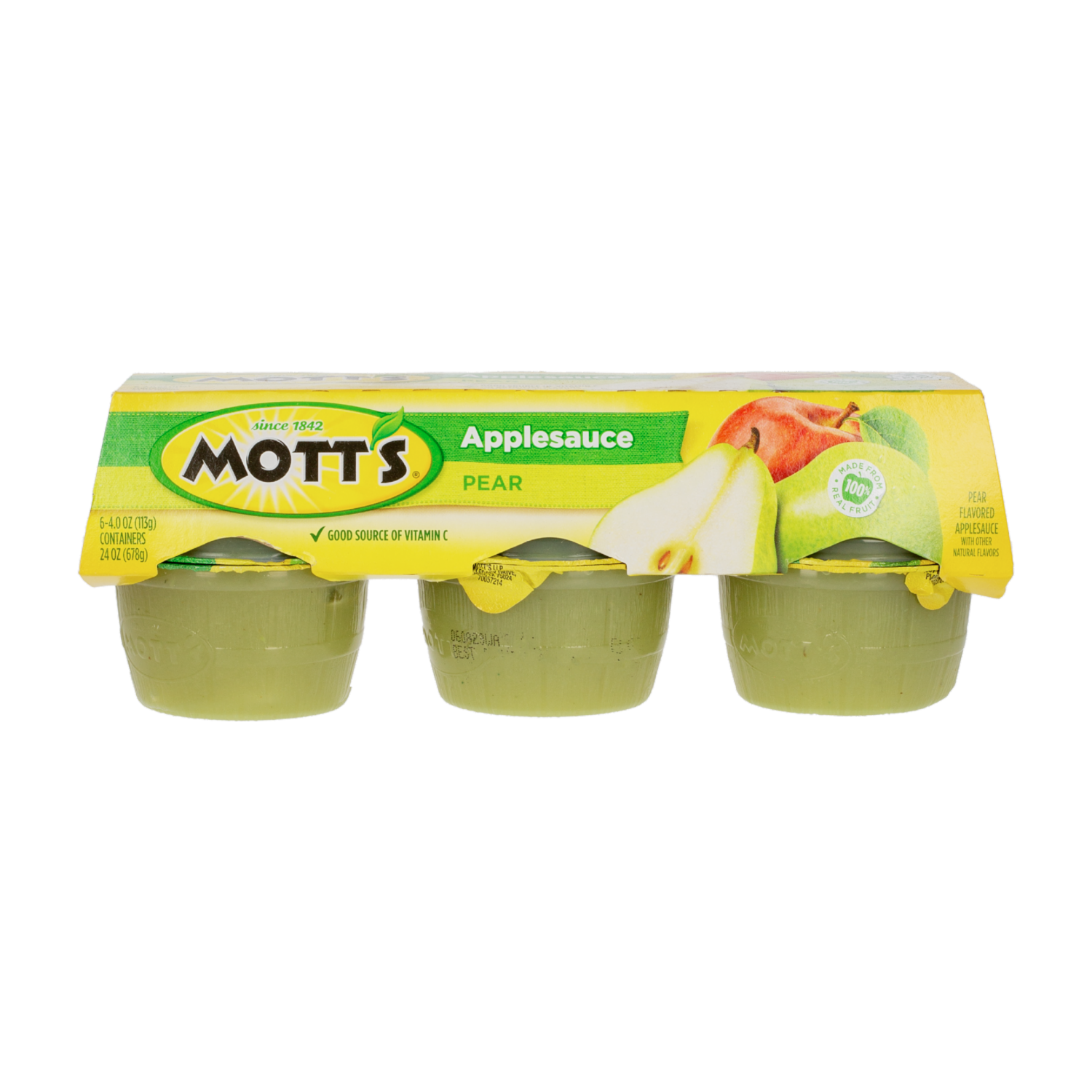 Pure De Manzana Sabor A Pera MOTT’S 6 X 113 G