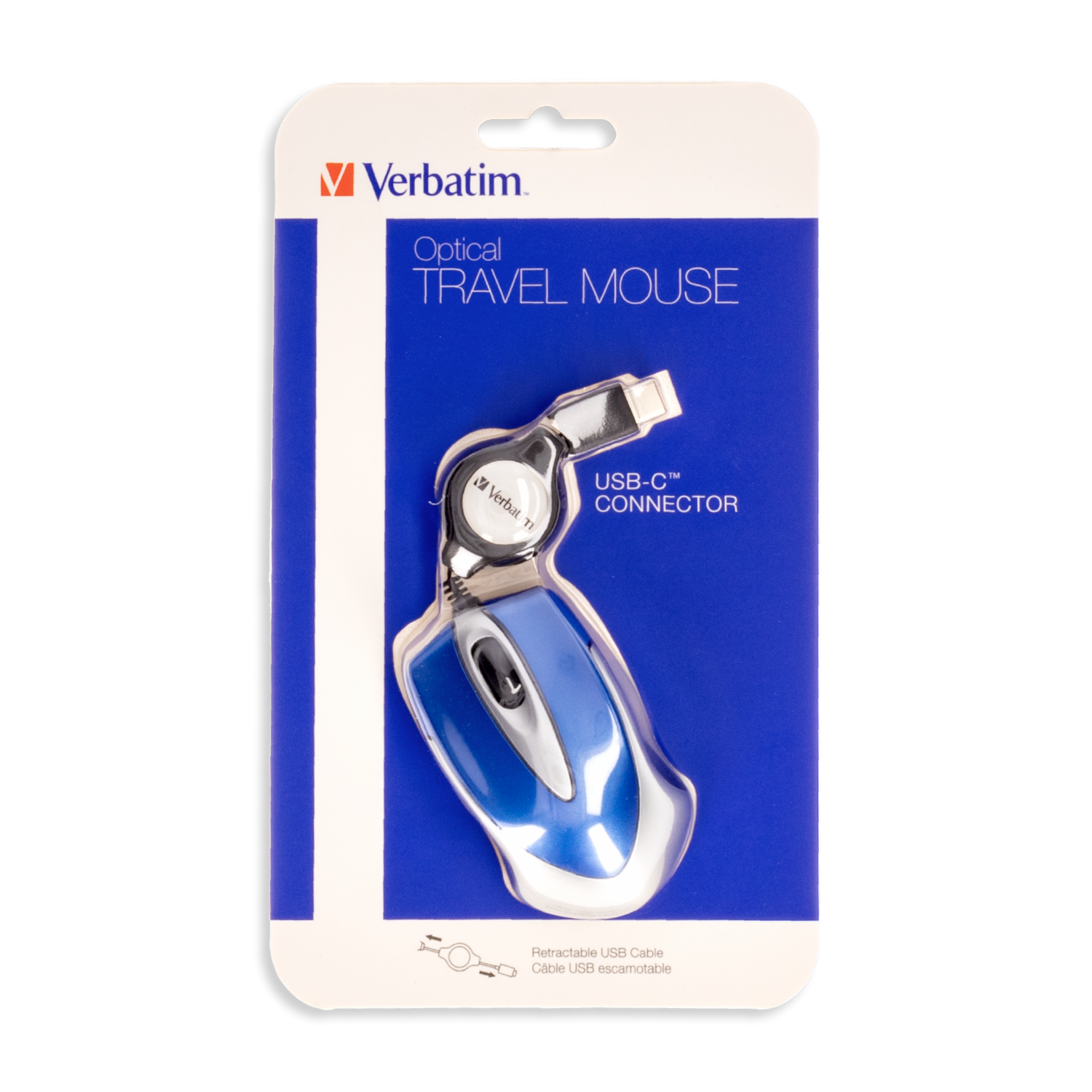 Mouse Óptico Conector USB-C Ideal Para Viajes VERBATIM Con Cable