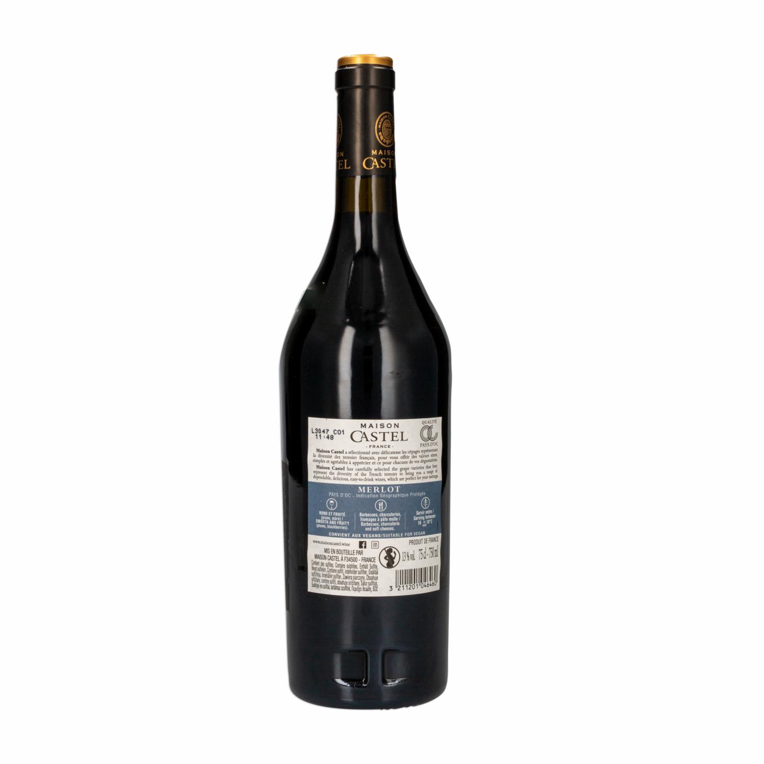 Vino Tinto Merlot Maison Castel 750 Ml