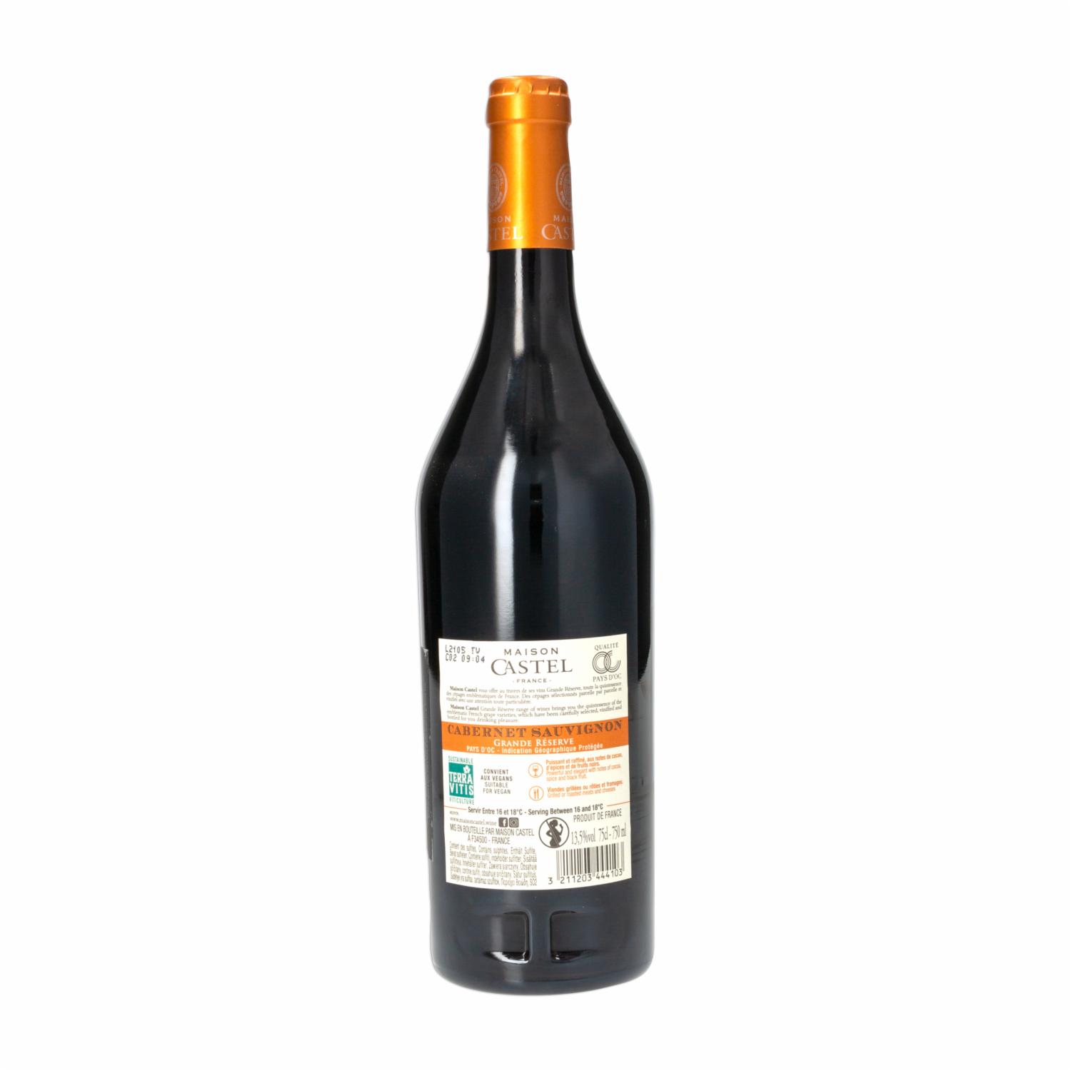Vino Tinto Cabernet Sauvignon Grand Reserve Maison Castel 750 Ml