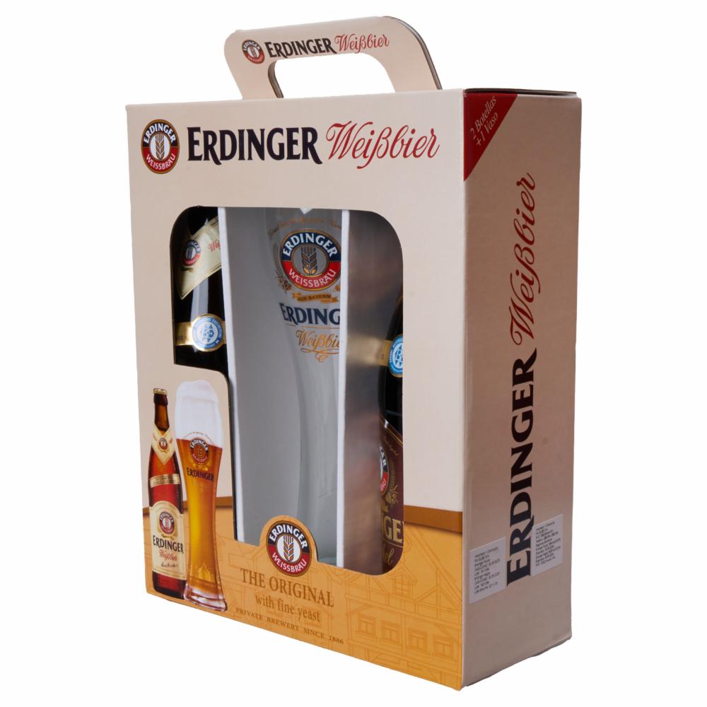 Cerveza Erdinger Pack + Copa Erdinger 2 X 500 Ml