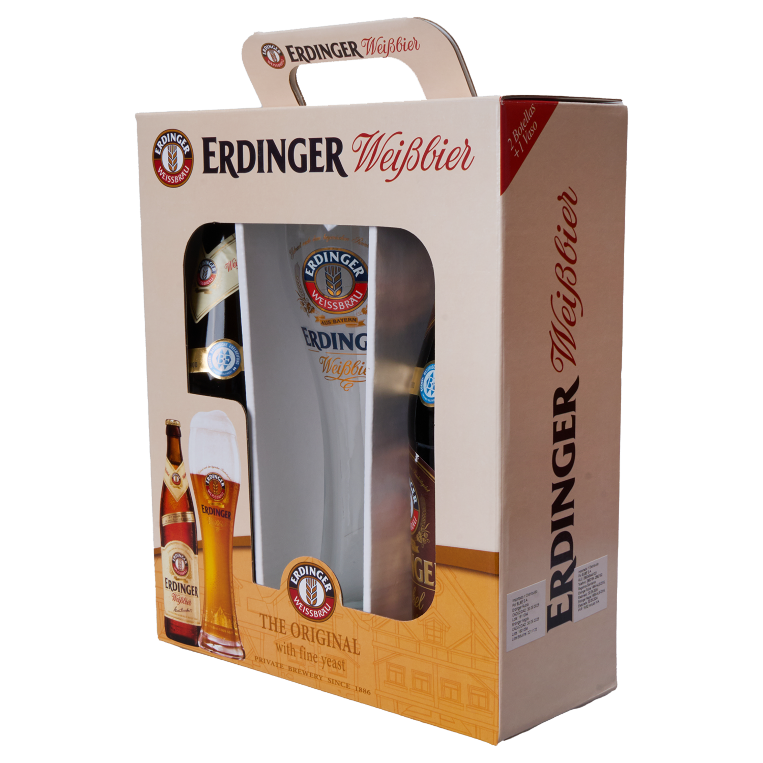 Cerveza Erdinger Pack + Copa ERDINGER 2 X 500 ml