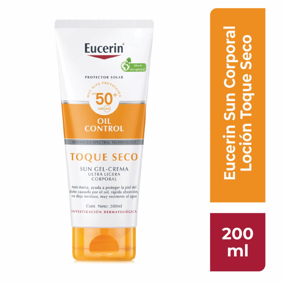 Protector Solar Gel-Crema Toque Seco Spf 50 EUCERIN 200 Ml