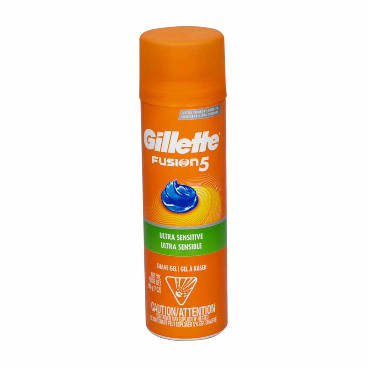 Gel De Afeitar Fushion 5 Ultra Sensible GILLETTE 200 Ml