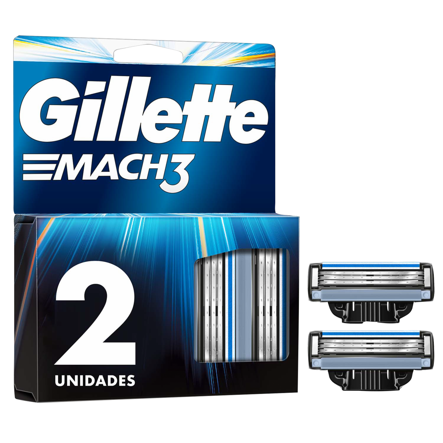 Repuestos De Afeitadora Mach 3 GILLETTE X 2 Uds