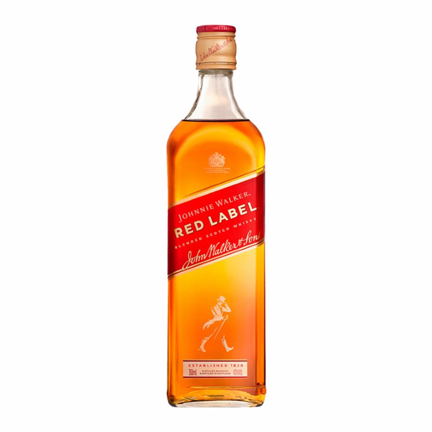 Whisky Rojo Botella Johnnie Walker 750 Ml