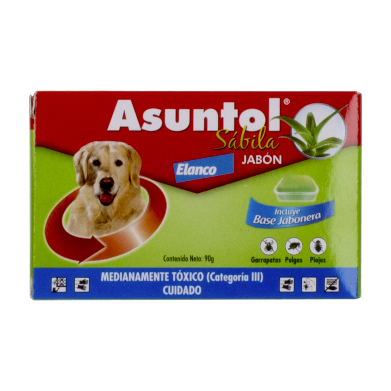 Jabón Para Mascota Antiparasitario Externo Con Sábila ASUNTOL 90 G