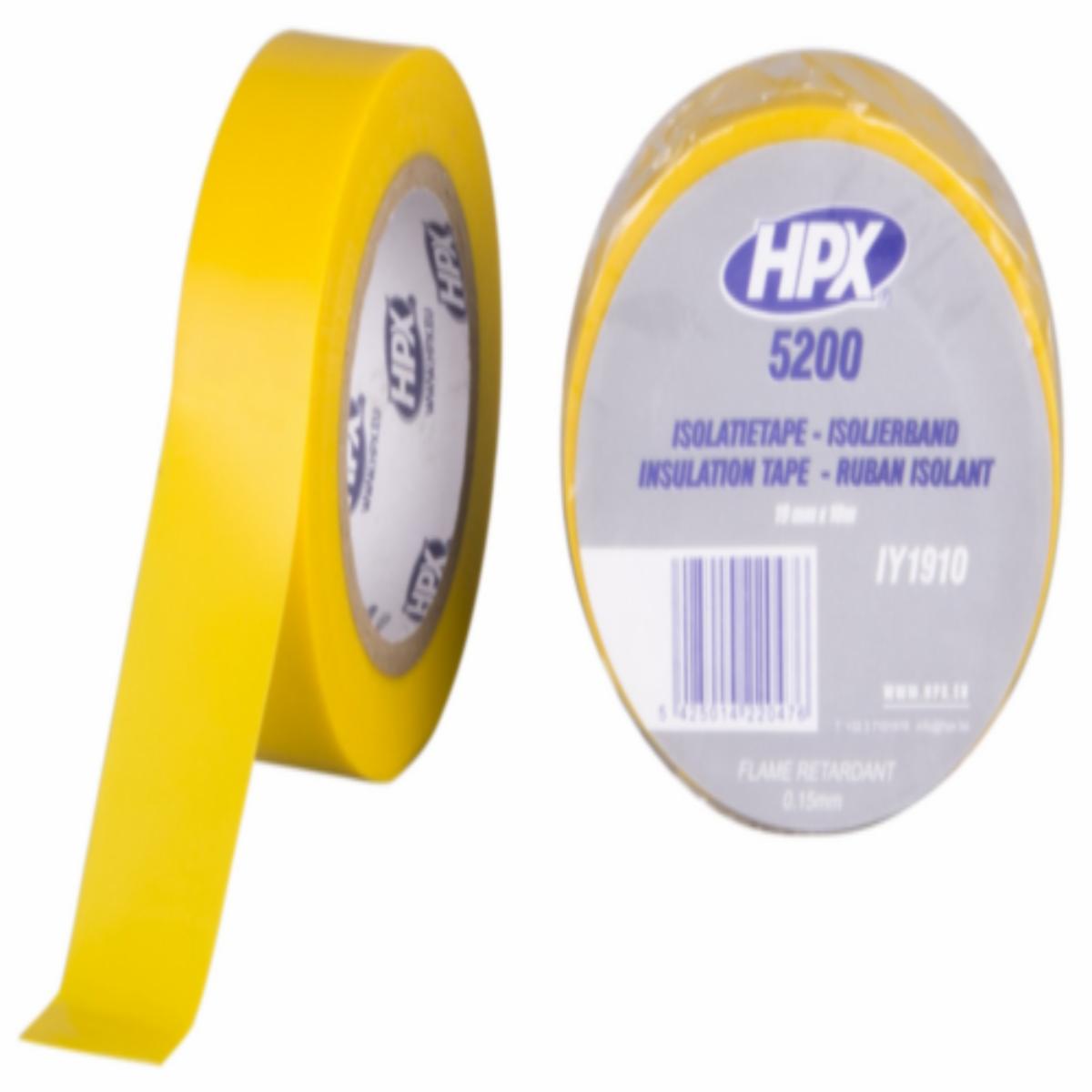 Cinta Aislante De Pvc Color Amarillo HPX 19MM X 10M