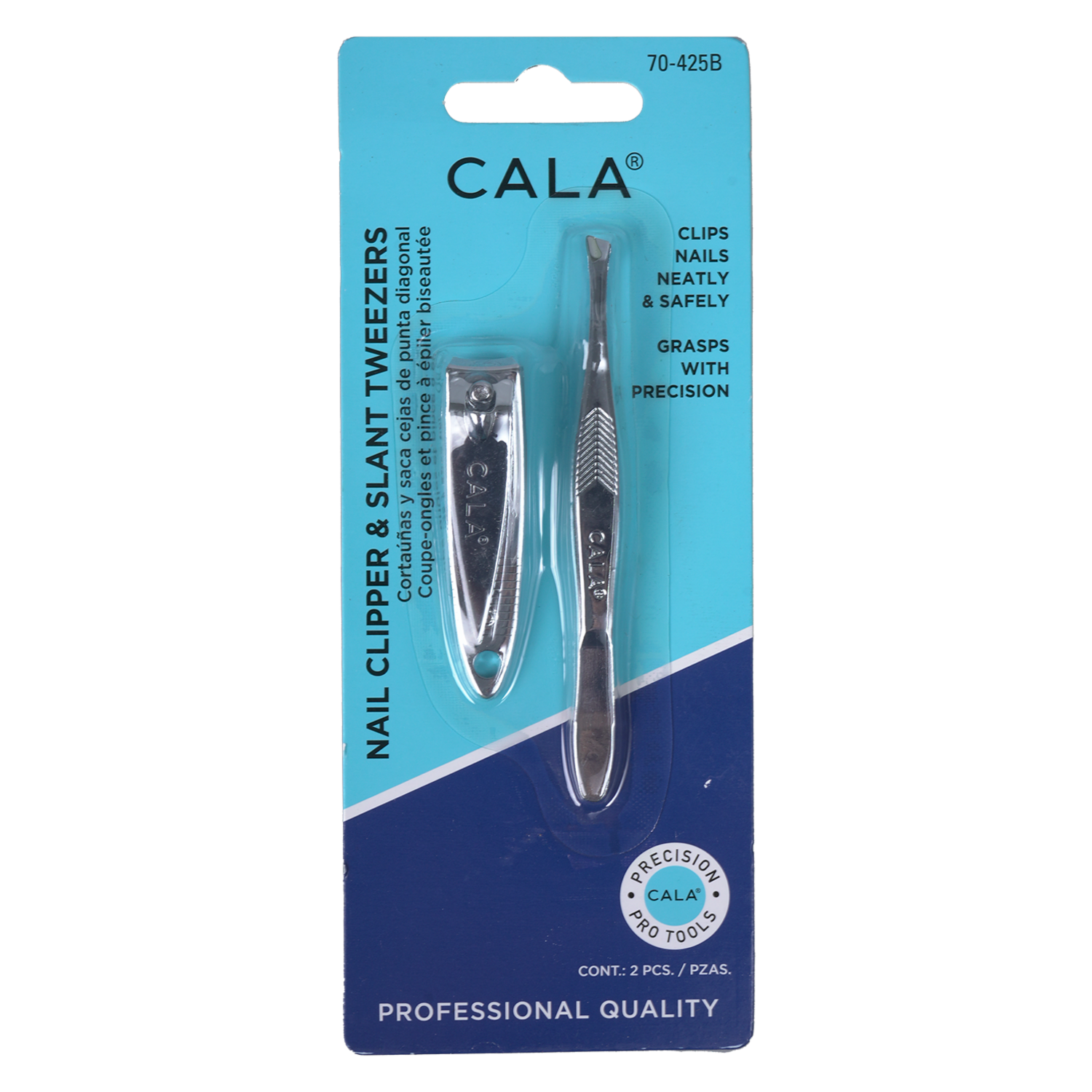 Set De Manicure Cortauñas Y Pinza CALA Unidad