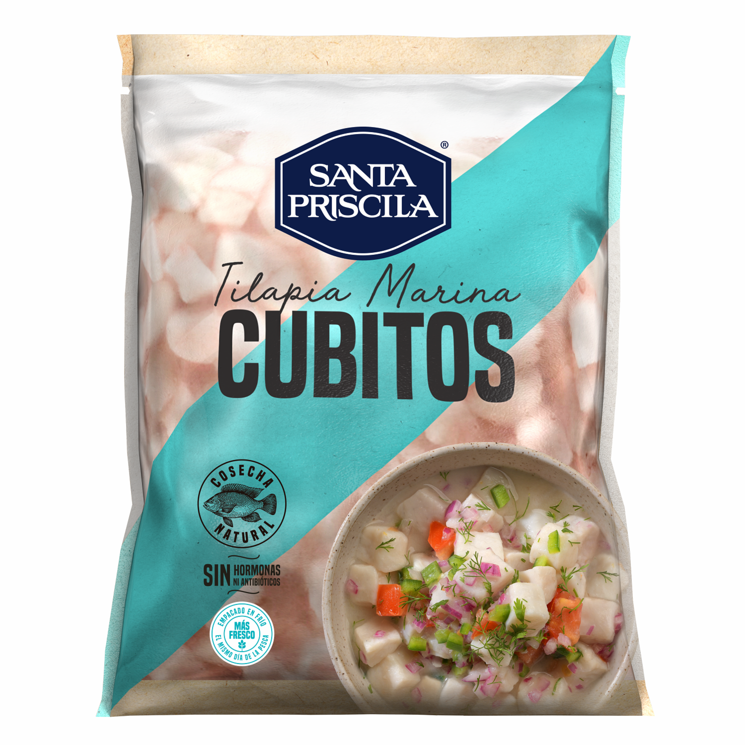Cubitos De Tilapia Marina SANTA PRISCILA 454 G