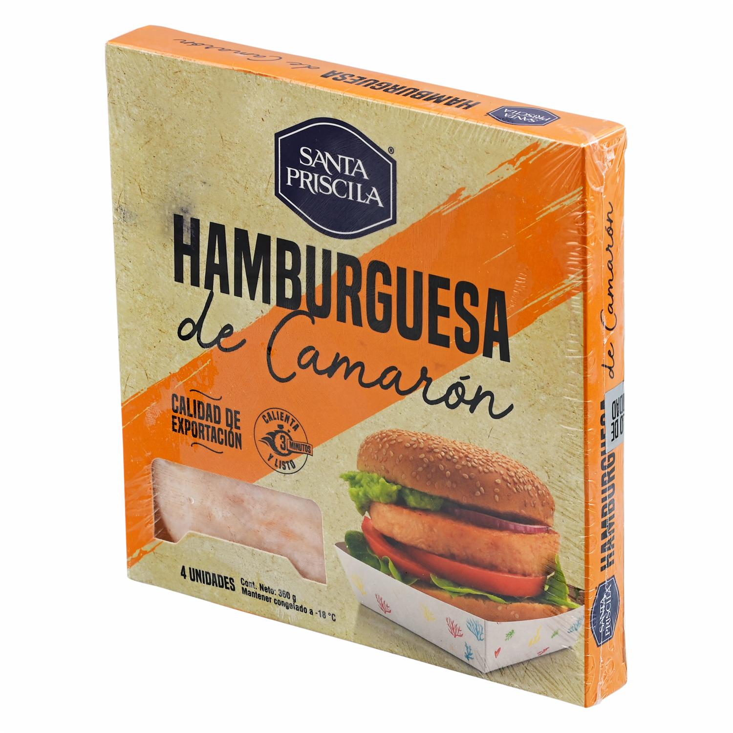 Hamburguesa Camarón SANTA PRISCILA 360g
