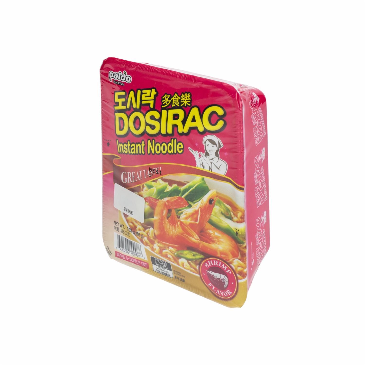 Fideos Instantáneos Sabor Camarón PALDO 86 G