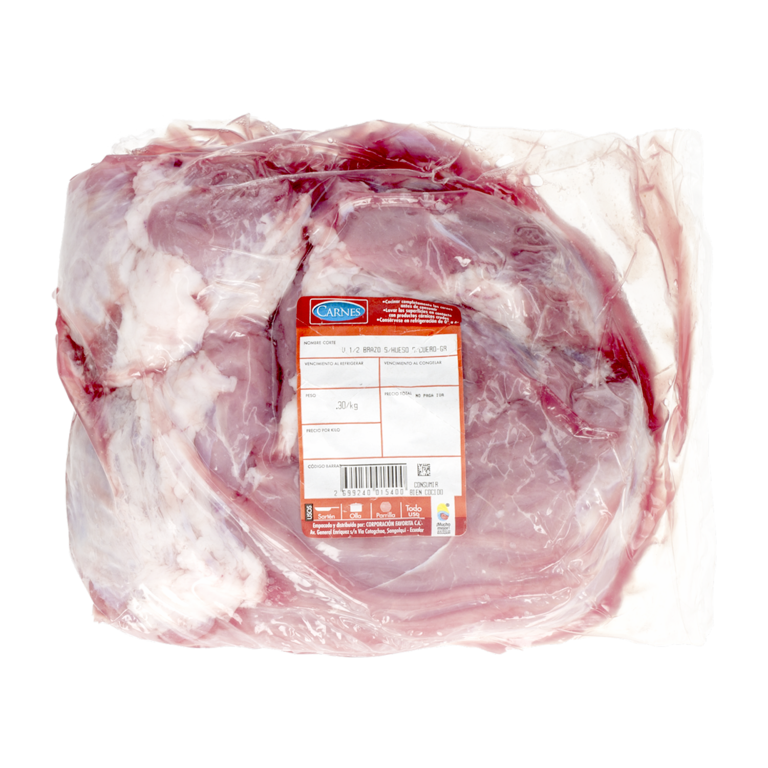 Brazo Sin Hueso Sin Cuero-Grasa De Cerdo SUPERCARNES Al Peso