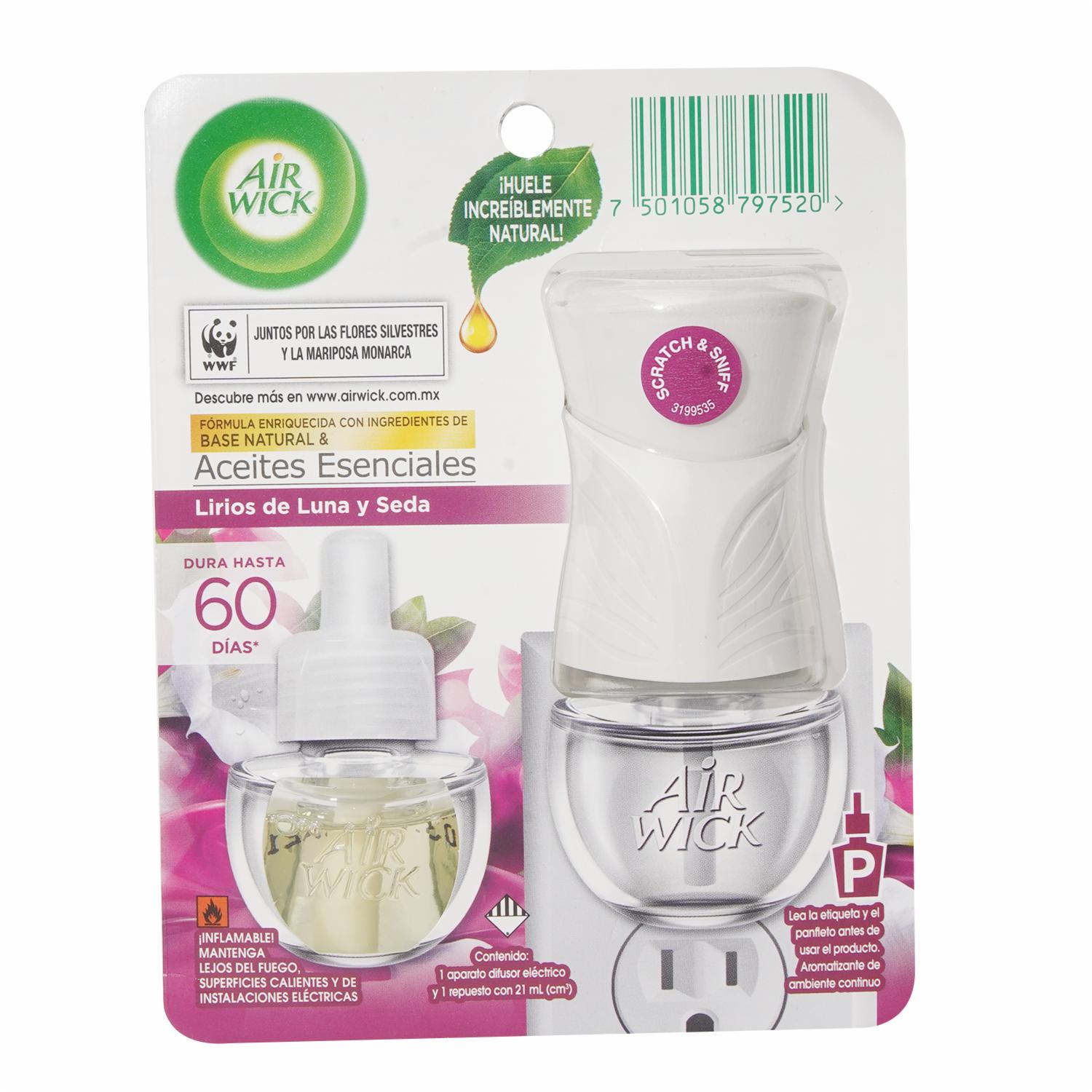 Ambiental Eléctrico Lirios De Luna Seda AIRWICK 21 Ml