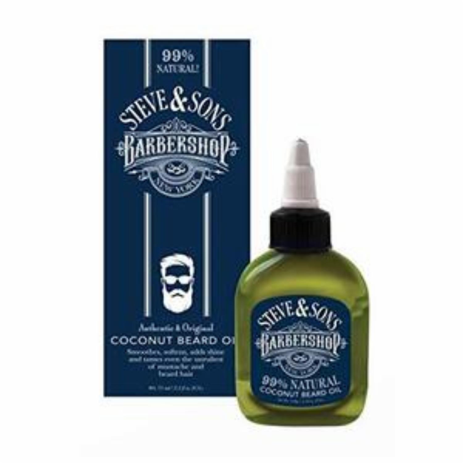 Aceite Para Barba De Coco 99% Natural STEVE & SONS 75 Ml