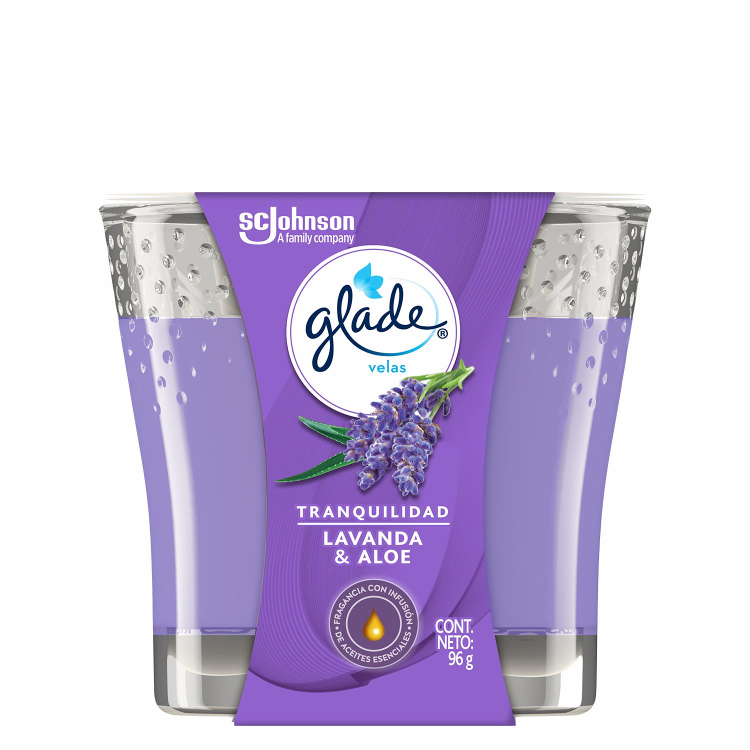 Vela Aromatizante Lavanda Y Aloe GLADE 96 G