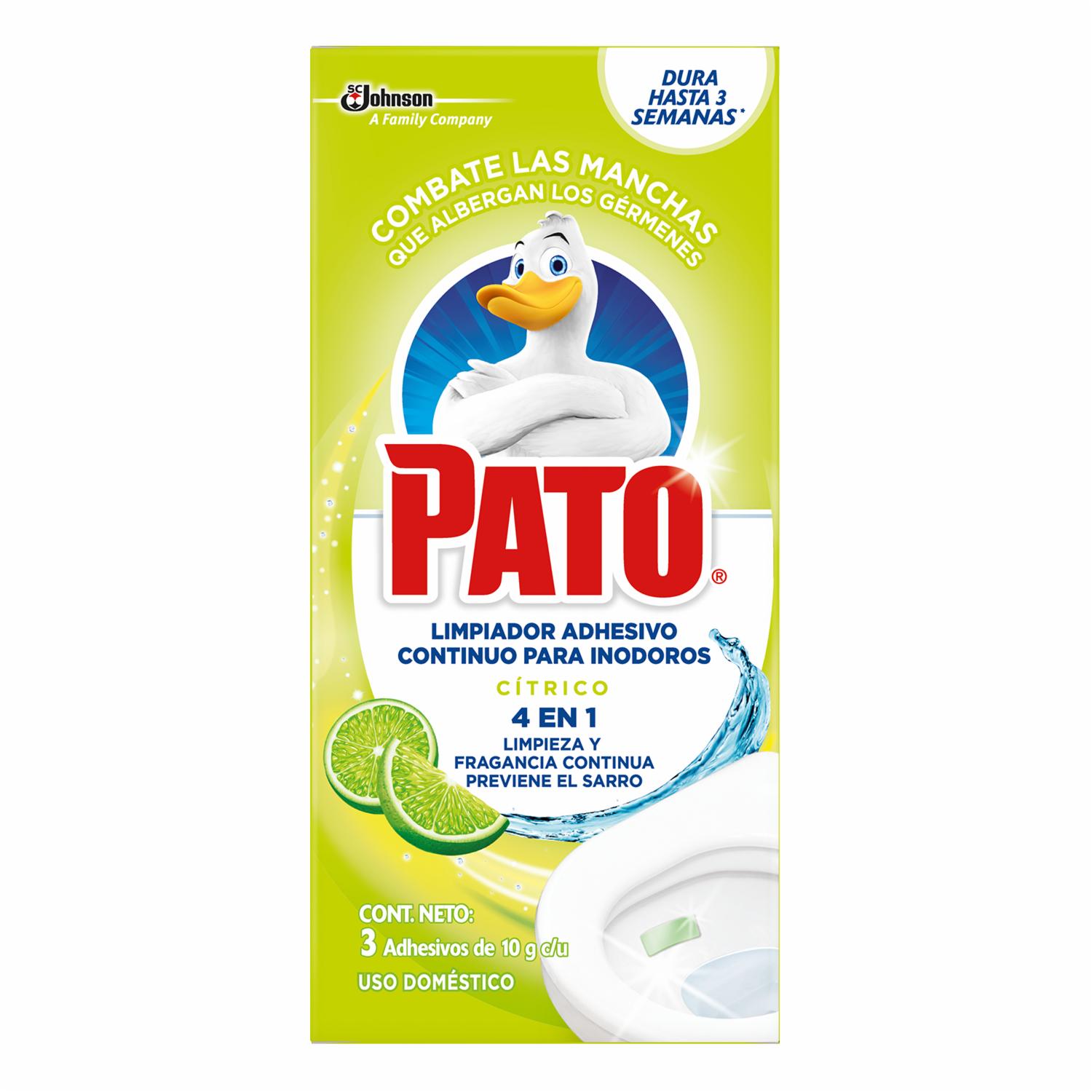 Cinta Adhesiva Para Inodoro Aroma Cítrico PATO 3 X 10 G
