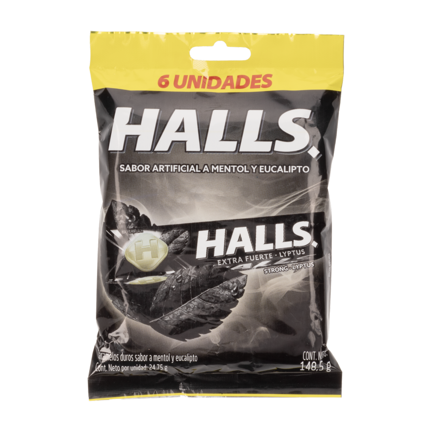 Caramelos Duros Menta Extra Fuerte HALLS 148.50 G