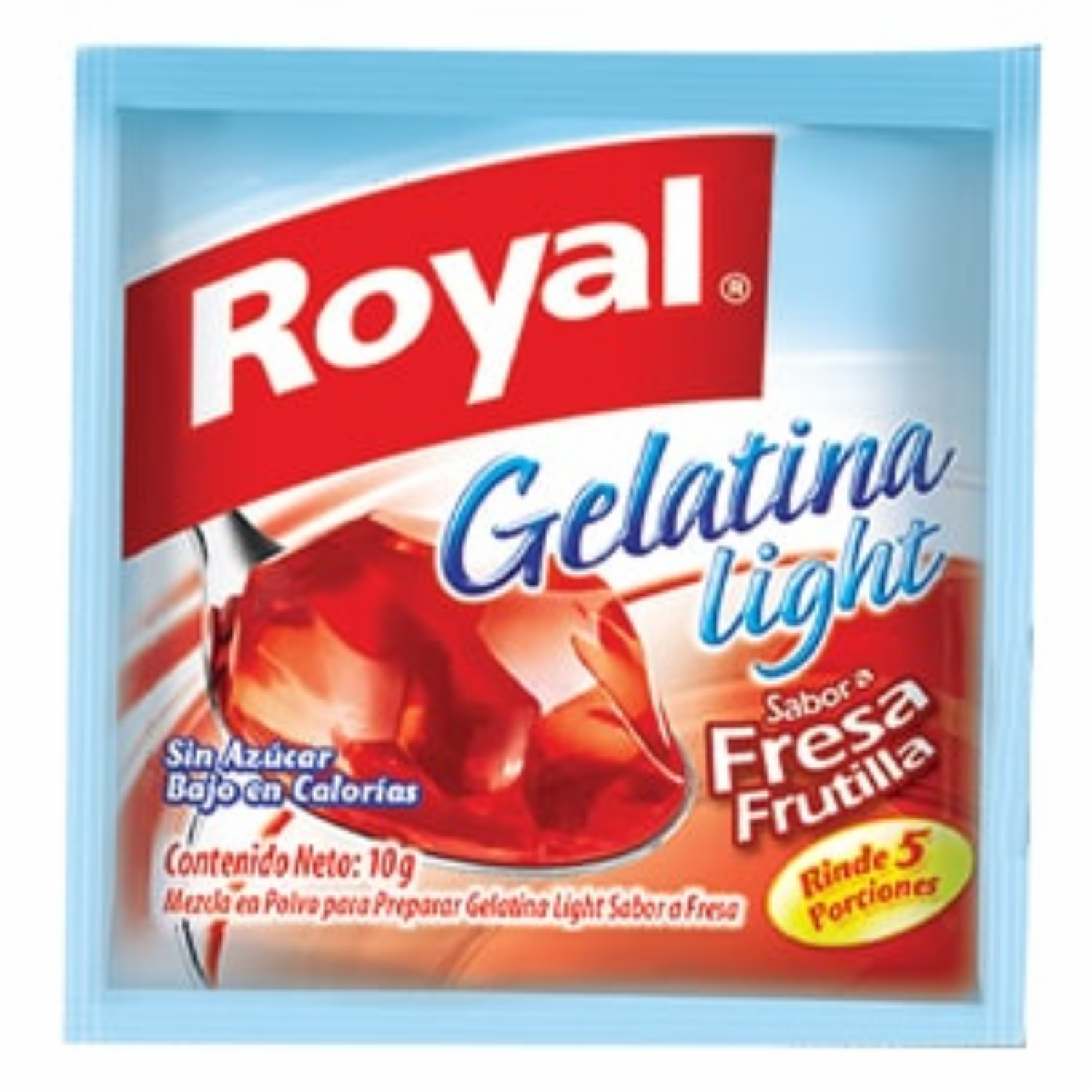 Gelatina De Fresa Light ROYAL 10 G